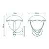 Миниатюра фото уличный настенный светильник gauss aura gd027 | 220svet.ru