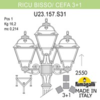 Миниатюра фото садово-парковый фонарь fumagalli ricu bisso/cefa 3+1 u23.157.s31.axf1r | 220svet.ru