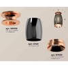 Миниатюра фото комплект накладного светильника ambrella light techno spot xs1123044 dch/ppg черный хром/золото розовое полированное (n6906, c1123, n7035) | 220svet.ru