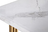 Миниатюра фото стол-консоль белый / браш.золото garda decor 30f-14790 | 220svet.ru