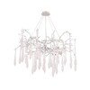 Миниатюра фото подвесная люстра crystal lux reina sp8 d1000 silver patina | 220svet.ru