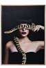 Миниатюра фото холст garda decor 89vor-girl/snake-1 | 220svet.ru