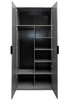 Миниатюра фото шкаф alto двухдверный с полками garda decor gd-10013/2-6(глухой) | 220svet.ru
