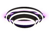 Миниатюра фото потолочная светодиодная люстра с пультом ду rgb ambrella light acrylica disk fa8524 | 220svet.ru