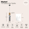 Миниатюра фото подвесной светильник maytoni mod303pl-01cfl3 | 220svet.ru
