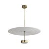 Миниатюра фото потолочный светодиодный светильник на штанге odeon light felt 7035/20cl бронзовый | 220svet.ru