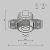 Миниатюра фото встраиваемый светильник maytoni dip t dl128-10w3k-trs-b | 220svet.ru