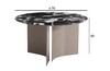 Миниатюра фото стол журнальный черный garda decor 57el-10311 | 220svet.ru