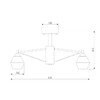 Миниатюра фото потолочная люстра eurosvet takara 70135/5 кофе | 220svet.ru