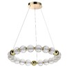 Миниатюра фото подвесной светодиодный светильник odeon light crystal 5008/60l золотой 60w | 220svet.ru