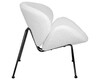 Миниатюра фото кресло дизайнерское dobrin emily lmo-72_b-m_c-white-12013 | 220svet.ru