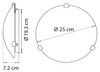 Миниатюра фото настенный светильник arte lamp plain a3720pl-1cc | 220svet.ru