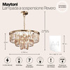Миниатюра фото подвесная люстра maytoni revero mod085pl-07bs | 220svet.ru