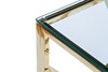 Миниатюра фото консоль прозрачное стекло/золото garda decor gy-cst2051214gold | 220svet.ru