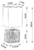 Миниатюра фото настольная лампа arte lamp fiori a4429lt-1wa | 220svet.ru