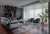 Миниатюра фото кресло велюр серо-зеленый/мат.золото garda decor 46as-ar2976-gr | 220svet.ru