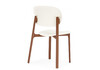 Миниатюра фото пластиковый стул woodville mokka brown / milky 15930 | 220svet.ru