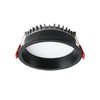 Миниатюра фото встраиваемый светодиодный светильник italline it06-6012 black 4000k | 220svet.ru