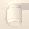 Миниатюра фото комплект накладного светильника ambrella light xs7510043 swh/fr белый песок/белый матовый (n7925, c7510, n7120) | 220svet.ru