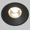 Миниатюра фото встраиваемый точечный светодиодный светильник maytoni round dl058-12w3k-b | 220svet.ru