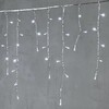 Миниатюра фото гирлянда бахрома 4,9 x 0,5 м белая 220в, 240 led, провод прозрачный пвх, ip54 ltc pil240-10-2w | 220svet.ru