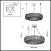 Миниатюра фото подвесная светодиодная люстра odeon light panta 4926/52l | 220svet.ru