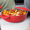 Миниатюра фото неглубокая форма для запекания из литого аллюминия red 4 л mc kitchen craft | 220svet.ru
