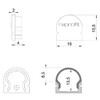 Миниатюра фото заглушка deko-light end cap r-au-01-10 set 2 pcs 979502 | 220svet.ru