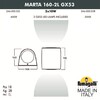 Миниатюра фото фасадный светильник fumagalli marta 160-2l  2a6.000.000.wxd2l | 220svet.ru