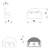 Миниатюра фото заглушка deko-light end cap l-au-01-10 set 2 pcs 980001 | 220svet.ru