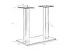 Миниатюра фото подстолье обеденное dobrin debra wide lms-2003-1-12896 | 220svet.ru