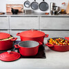 Миниатюра фото кастрюля из литого аллюминия red 4 л mc kitchen craft | 220svet.ru