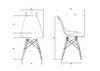 Миниатюра фото набор 2 шт стул обеденный dobrin dsw lmzl-pp638-n2_lb-mtr_w-02-11513 | 220svet.ru
