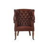 Миниатюра фото кресло кожаное эдвард roomers furniture c0061-1d/#b11 | 220svet.ru