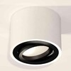 Миниатюра фото комплект накладного светильника ambrella light xs7510002 swh/pbk белый песок/черный полированный (c7510, n7002) | 220svet.ru