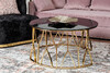 Миниатюра фото стол журнальный garda decor 13rxct3104-gold | 220svet.ru