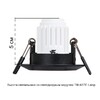 Миниатюра фото встраиваемый светильник arte lamp mira mini a2761pl-1bk | 220svet.ru