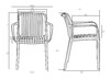 Миниатюра фото набор 2 шт стул обеденный dobrin walter arm lmzl-pp776a-n2-13390 | 220svet.ru