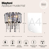 Миниатюра фото настенный светильник maytoni mod097wl-02ch | 220svet.ru