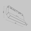 Миниатюра фото трековый магнитный светодиодный светильник maytoni basis exility tr036-4-12wtw-dsz-b | 220svet.ru