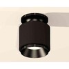 Миниатюра фото комплект накладного светильника ambrella light techno spot xs7511060 sbk/pbk черный песок/черный полированный (n7926, c7511, n7031) | 220svet.ru