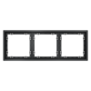 Миниатюра фото рамка пластиковая на 3 поста voltum s70 vls100307 (графит) | 220svet.ru