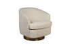 Миниатюра фото кресло поворотное букле бежевое garda decor 58db-56304 | 220svet.ru