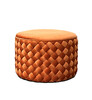 Миниатюра фото пуф плетеный велюр терракотовый garda decor n-puf304 ter | 220svet.ru