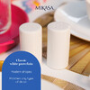 Миниатюра фото набор солонка и перечница фарфор mikasa 8 см белые kitchen craft | 220svet.ru