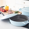 Миниатюра фото неглубокая форма для запекания pastel blue 4 л mc kitchen craft | 220svet.ru