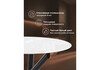 Миниатюра фото стол стеклянный woodville rock 100х75 white / black 15536 | 220svet.ru