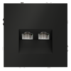Миниатюра фото розетка компьютерная встраиваемая двойная rj45+rj45 кат.6 voltum s70 vls060208 (черный матовый) | 220svet.ru