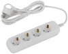 Миниатюра фото удлинитель электрический эра udl-10-430-e greenline 4 розетки с заземлением 3м пвс 3x0.75мм2 б0065061 | 220svet.ru