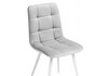 Миниатюра фото стул на металлокаркасе woodville чилли к светло-серый velutto 52 / белый 502074 | 220svet.ru